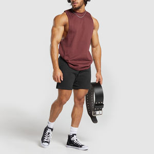 Haute qualité adulte taille sans manches Slim Fit hommes formation Fitness débardeurs en gros musculation maillots - Product Image 5