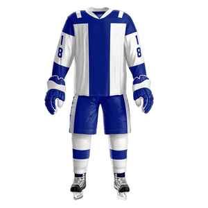 Uniforme de hockey sobre hielo personalizado con un aspecto profesional y elegante, tejido que absorbe la humedad y un excelente sistema de ventilación. - Product Image 1