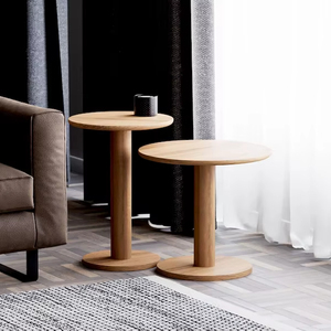 Table de chevet indienne flottante en chêne massif faite à la main Mobilier de chambre minimaliste moderne en bois naturel écologique - Product Image 1
