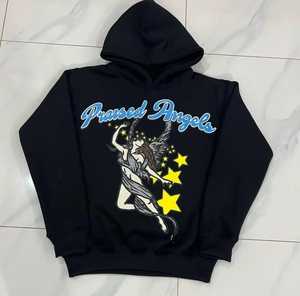 Sudadera con Capucha Personalizada con Bordado Desgastado, Estilo Pullover, Gruesa, Lavada al Ácido, 100% Algodón, para Hombre, Invierno, Secado Rápido, Transpirable - Product Image 4