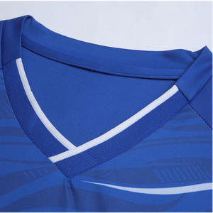 Venta al por mayor por encargo azul sublimación fútbol desgaste Kits100 % poliéster de alta calidad uniforme de fútbol 2025 - Product Image 6