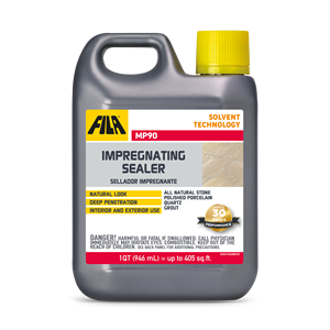 FILA Soluciones para el Cuidado de Superficies MP90 Sellador de Azulejos de Porcelana, Repelente de Agua y Aceite para Mármol y Granito, Protector Antimanchas, Seguro para Alimentos - Product Image 1