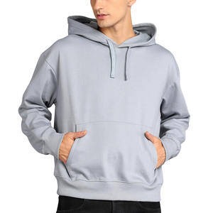 basics New Arrival Custom Pullover Hoodie 380gsm Terry Oversized No-<b>Strings</b> Casual Style Hooded Enzyme Wash Dye Solid Knitted - Product Image 1