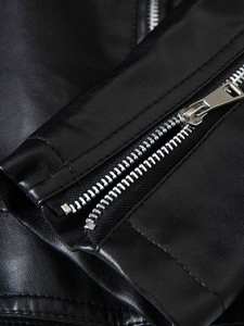 แจ็กเก็ตหนังแท้สำหรับผู้ชาย, แจ็กเก็ตหนังฟอกมีฮู้ดคอตั้งสำหรับฤดูหนาวผ้าฝ้ายระบายอากาศได้ดีกันลมสำหรับฤดูใบไม้ผลิฤดูใบไม้ร่วง - Product Image 6