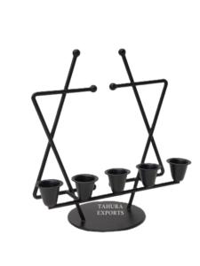 Gamme exclusive 2026 de bougeoirs en métal noir, porte-bougie, décoration de Noël et de la maison, pour cadeaux et fournitures de fête - Product Image 4