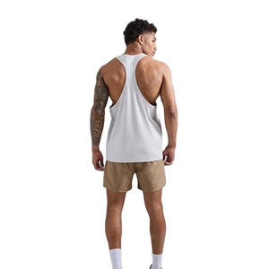 Design Your Own Men's Gym Vest Tank Top High Quality Lightweight Stretchable 160 GSM Polyester/Cotton High Street Style - Product Image 5