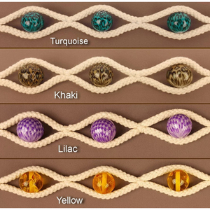 Support d'embrasse de rideau en corde avec clips de corde de perle décoration de la maison support de boucle de crochet pour embrasses de rideau élégantes Design élégant - Product Image 3