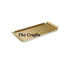 Plateau de service en fer au design magnifique, qualité supérieure, lot de 3 tailles différentes, plateau à nourriture pour occasions spéciales - Product Image 3