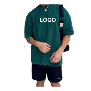 Bas quantité minimale de commande coton hommes vêtements de sport t-shirt ensemble Gym t-shirt et court 2 pièces Shorts respirant coton T-shirt ensemble nouveau mode ensemble - Product Image 3