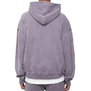 เสื้อฮู้ดผู้ชายแบบมีซิปเสื้อฮู้ดโอเวอร์ไซส์ทรงหลวมเสื้อครอปสตรีทสำหรับผู้ผลิตในฤดูหนาวสามารถปรับแต่งได้ - Product Image 3