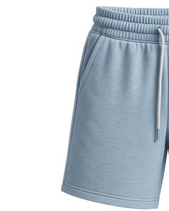 <b>Men</b> Ash Sky Fleece <b>Shorts</b> Soft Thick Fabric Drawstring Waist Casual Gym Workout <b>Lounge</b> <b>Short</b> Pants OEM Custom Logo Service - Product Image 3