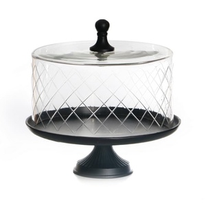 Creamy Cup Shade Wooden <b>Cake</b> <b>Glass</b> <b>Dome</b> Wedding Party Birthday Dessert Display Tray for Butter Plate <b>Cake</b> Serving <b>Cake</b> Tool - Product Image 4