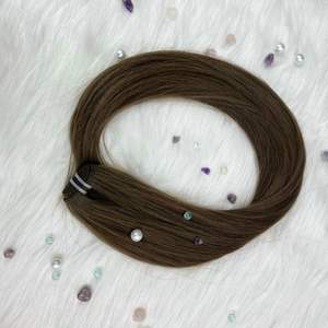 ผมต่อแบบชาวเรมี่ผมแท้สีน้ำตาลเย็นพร้อมโครงสร้างแข็งแรงสีสลาฟ - Product Image 6