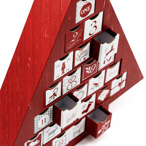 Hộp Quà Hình Cây Giáng Sinh Hộp Bìa Cứng Rỗng 24 Ngày Hộp Đựng Lịch Mùa Vọng Sang Trọng Hộp Đựng Cây Giáng Sinh - Product Image 3