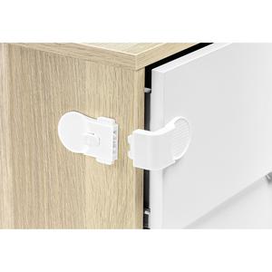 Lot économique de 3 serrures pour armoires/tiroirs Reer, 6 sangles de sécurité durables de taille standard - Product Image 5