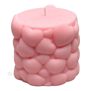 เทียนขี้ผึ้งถั่วเหลืองแปลกใหม่รูปหัวใจโรแมนติกทำด้วยมือสำหรับเป็นของขวัญของตกแต่งบ้านวันหยุดวันเกิดวันอีสเตอร์และวันคริสต์มาสสำหรับบาร์ - Product Image 2