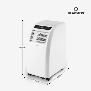 เครื่องปรับอากาศแบบพกพา 10000 BTU สำหรับบ้าน 3 in 1 ระบบทำความเย็น ลดความชื้น พัดลม ประหยัดพลังงานระดับ A+ ใช้สารทำความเย็น R290 สำหรับห้องขนาด 15-25 ตร.ม. ระดับเสียง 63 เดซิเบล สีขาว - Product Image 6