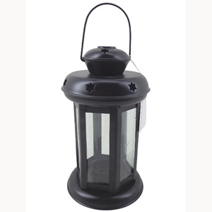 Lanterne en fer et or unique faite à la main personnalisable Vintage bois verre décor de noël artisanat en vrac pour décorations de fête - Product Image 2