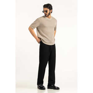 Camisetas de Algodón 100% de Corte Regular, Estampadas con Diseño Hip Hop, Modelo MN-TS-SS26-502B, Patrón Sólido, Serigrafía, 240 Gramos, Tejido de Punto - Product Image 5