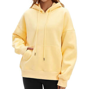 Hoodies surdimensionnés pour femmes, couleur personnalisée, prix bas, prix de gros, nouvelle arrivée - Product Image 1