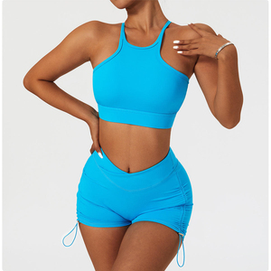 Conjunto Deportivo para Mujer, Top Deportivo y Leggings, Diseño Personalizado de Alta Calidad con Logotipo, Spandex/Nylon con Elasticidad en Cuatro Direcciones - Product Image 1