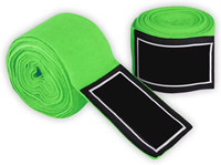 Bandages de boxe en coton élastique 18 pouces, impression personnalisée, gel intérieur respirant, unisexe, avec longue attache de poignet