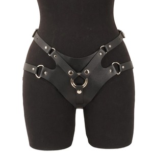 Ceinture porte-jarretelles sexy pour femme en cuir véritable, style gothique, bondage, cuisse, lingerie fétichiste, personnalisable, qualité supérieure - Product Image 1