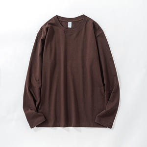 Fabricantes de ropa personalizado 100% algodón 260g Oversize Camiseta de manga larga para hombres al por mayor de manga larga para hombres - Product Image 4