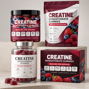 Gummies de créatine sans sucre à marque privée pour le soutien musculaire et énergétique, supplément nutritionnel sportif, logo personnalisé, faible MOQ - Product Image 5