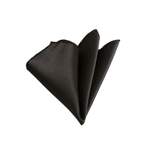 Black Self-Striped Jacquard Woven Neckerchief - Product Image 1