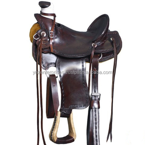 Y&Z Genuine Leather Western Wade Saddle-Durable Stainless Steel Hardware Customizable Sizes & Colors Wholesale Suppliers - Product Image 1