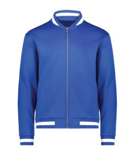 Veste Varsity bleue pour homme Chicago pour Bulls Motif coeur crocheté pour Chicago pour Bulls Jacket - Product Image 1