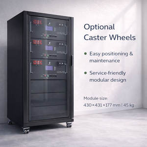 10KW แบตเตอรี่ลิเธียมไอออนเกรดใหม่ Lifepo4 5kwh 200Ah 51.2V 10kwh แบตเตอรี่พลังงานแสงอาทิตย์แบบแร็คติดตั้งสำหรับบ้านเก็บพลังงาน AC - Product Image 6