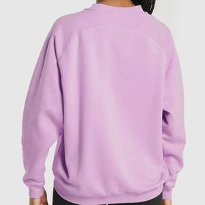 Sweat-shirt ample à manches longues unisexe pour femme, haut ample avec col rond, coton délavé et confortable pour l'hiver - Product Image 4