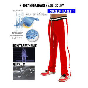 กางเกงผู้ชายกางเกงผ้าขนแกะลายทางแบบเรียงซ้อนกันน้ำหนักเบาผ้าขนโมแฮร์แบบพับเก็บได้ตามต้องการโลโก้ออกแบบได้ตามต้องการเทรนด์ใหม่ - Product Image 2