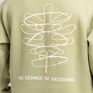 Sudadera con Capucha para Hombre, 100% Algodón, 450GSM, Diseño Sólido, Corte Recortado, Hombros Caídos, Logotipo Personalizado OEM - Product Image 3