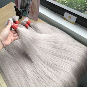 Vente en gros de vrais extensions de cheveux humains russes vietnamiens Remy en vrac avec livraison gratuite - Product Image 1