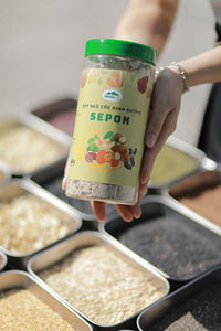 Thé au riz brun violet 75% à base de plantes 400gr ODM Thé mélangé de haute qualité Boissons au thé Sachets de thé Durée de conservation de 1 an Sepon Fabriqué au Vietnam Boîte - Product Image 5