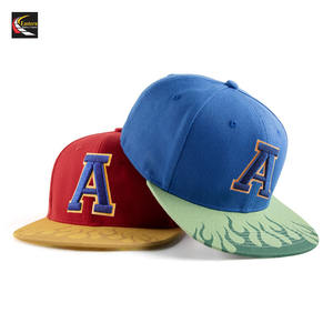 หมวกแก๊ปใส่ได้ทั้งชายและหญิง6แผงหมวกสแนปแบคแบบฮิปฮอปแบบแบนปักโลโก้3D ตามสั่ง - Product Image 1