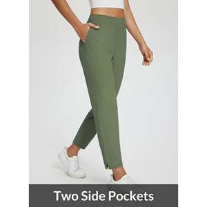 Pantalones de golf para mujer diseñados con tela transpirable para un movimiento cómodo durante las actividades deportivas diarias al aire libre. - Product Image 3