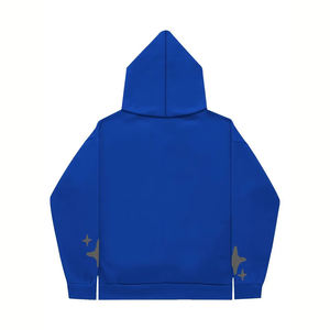 High Quality Custom Logo for Puff Print Hoodie Oversized Double Zipper with <b>Applique</b> Technique Heavyweight Blank Hoodie - Product Image 2