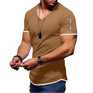 Camisetas Personalizadas de Manga Corta para Hombre, Corte Regular, Tejido de Poliéster/Algodón, Secado Rápido, Transpirables, con Logotipo Personalizado - Product Image 3