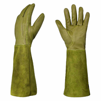 Gants de sécurité en cuir de haute qualité, personnalisés, résistants à la chaleur, respirants, écologiques, pour soudeurs TIG, longueur coude, fabriqués au Pakistan