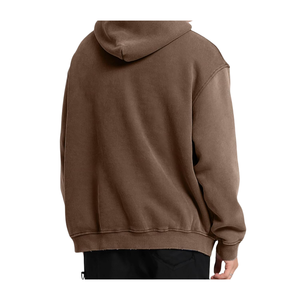 เสื้อฮู้ดสวมหัวผ้าคอตตอนฟลีซ100% สำหรับผู้ชายเสื้อสเวตเชิ้ตใส่สบายระบายอากาศได้ดีปักสำหรับฤดูหนาว - Product Image 4