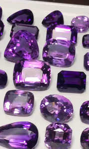 Lot d'améthyste naturelle facettée 904 carats d'origine brésilienne non traitée AGTA pour la fabrication de bijoux - Product Image 2