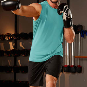 Débardeur de sport pour homme en coton 100% tricoté décontracté, respirant, pour la musculation, vente chaude, faible MOQ - Product Image 2