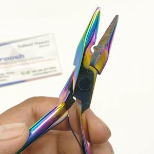 Pince d'extension de cheveux multicolore professionnelle outil de retrait de bande de Micro perle cheveux humains arc-en-ciel professionnel Extension de cheveux Pro - Product Image 4