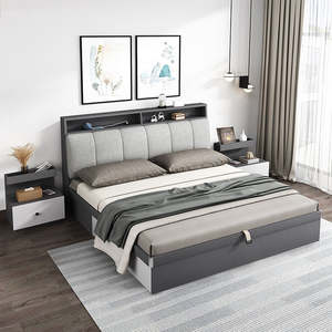 Низкая цена, гарантированное качество, современный дизайн, кровать размера «Queen-Size», мебель для дома, спальный набор, гостиничная квартира, кровать для хранения, кровать размера «King-Size» - Product Image 2