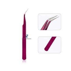 Pinzas para extensión de pestañas, herramienta aplicadora de pestañas de acero inoxidable Premium, agarre duradero, accesorio de belleza de precisión - Product Image 4