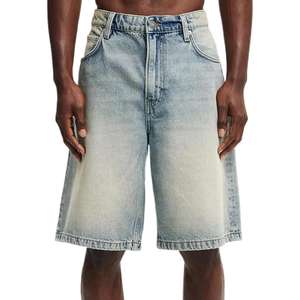 2026 Custom <b>Men's</b> Loose Fit Denim Shorts Vintage Acid Washed Jean Shorts for <b>Men</b> Baggy Jeans Jorts OEM Serviced Customized - Product Image 1